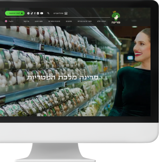 אתר תדמית לחברה - מרינה פטריות